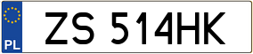 Trailer License Plate